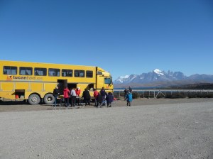 Views of Torres Del Paine over lunch. 