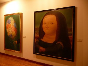 Botero's take on Mona Lisa. 