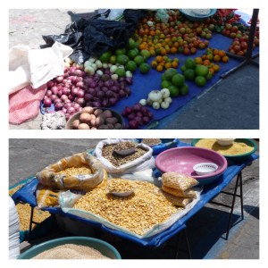 Markets are divided into sections for crafts, fresh food for dining and produce