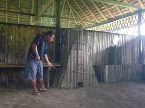 Demonstration on the hunting traps