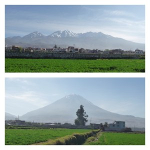 Volcans Misti, Picchu Picchu and Chachani