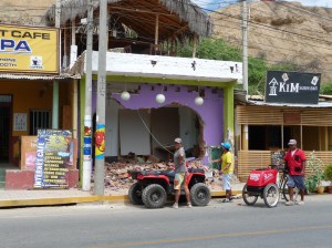 A bit of demolition work by the locals