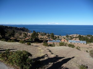 Million Bolivianos view from the garden