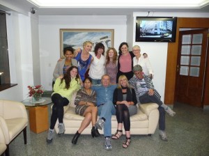 A final farewell photo - Finn and his harem