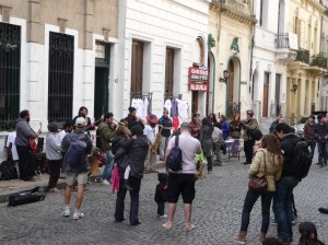 A bit of music on the streets of San Telmo