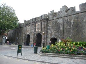The gates to the old walled city of Saint-Malo