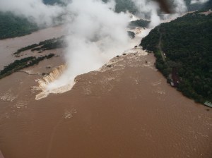 Iguacu Falls from the helicopter 