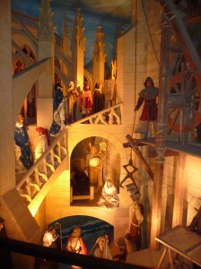 Wax figures depicting life in the Abbey