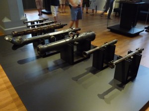 Ship canons from Dutch wars in the Indies