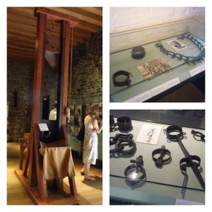 Some instruments of torture (original blade in guillotine)