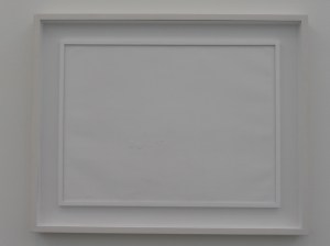 No it's not a blank canvas - look deeper into this fascinating piece of art!?!?