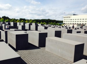 The memorial to Jews killed during the war. 