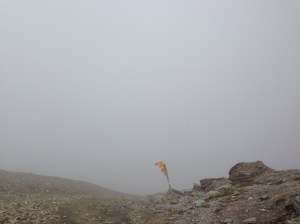 Nothing like arriving at a col and not seeing anything!!!