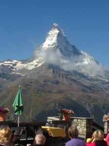 Enjoying the views after a cruisy funicular ride