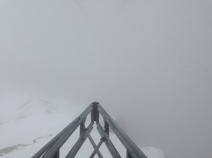 View down to last lift station on departure!