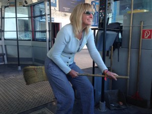 Providing a bit of assistance to the gondola