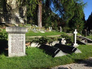 Graves of those who died on the first successful ascent to the peak