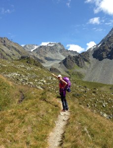 Excited to see the Cabane in sight!