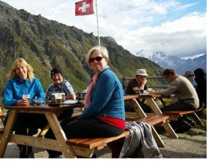 Enjoying a chat with the inspiring Yorkshireman, Keith. 